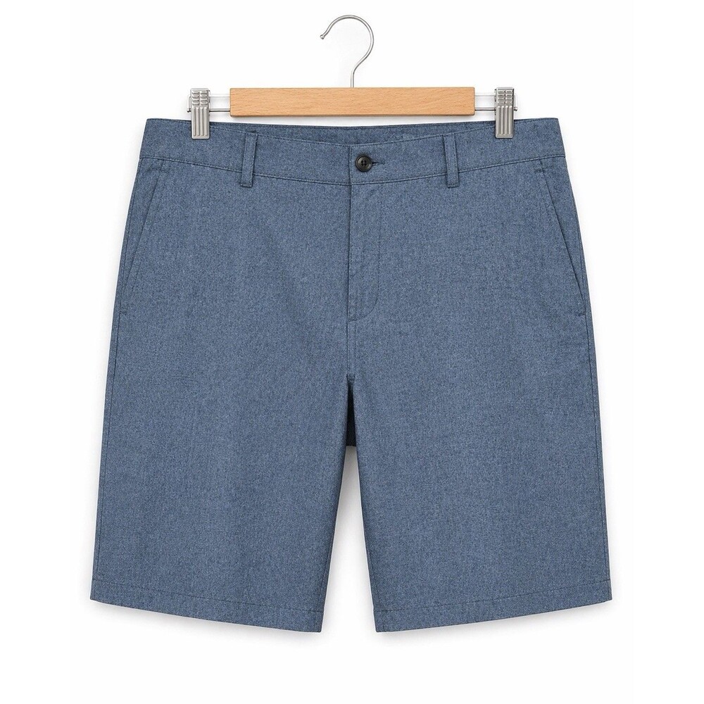 Ben Hogan Performance Golf Shorts Mens 40 Blue Heather Stretch UPF50